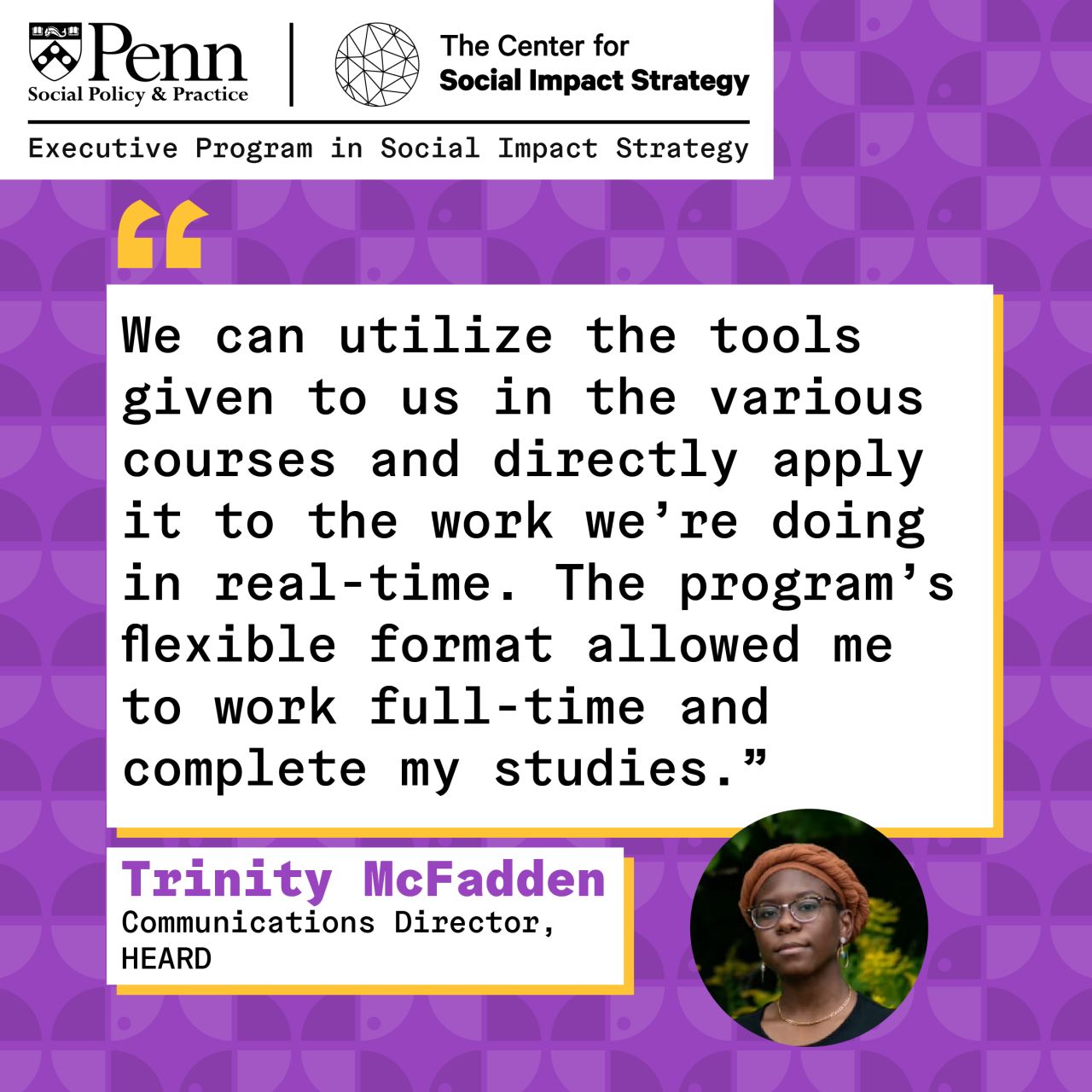Center for Social Impact Strategy ad