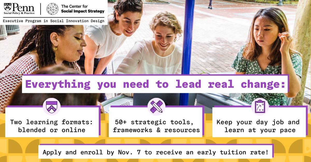 Center for Social Impact Strategy ad
