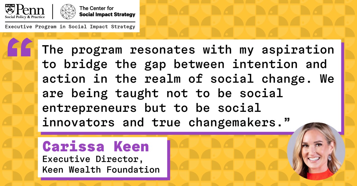 Center for Social Impact Strategy ad