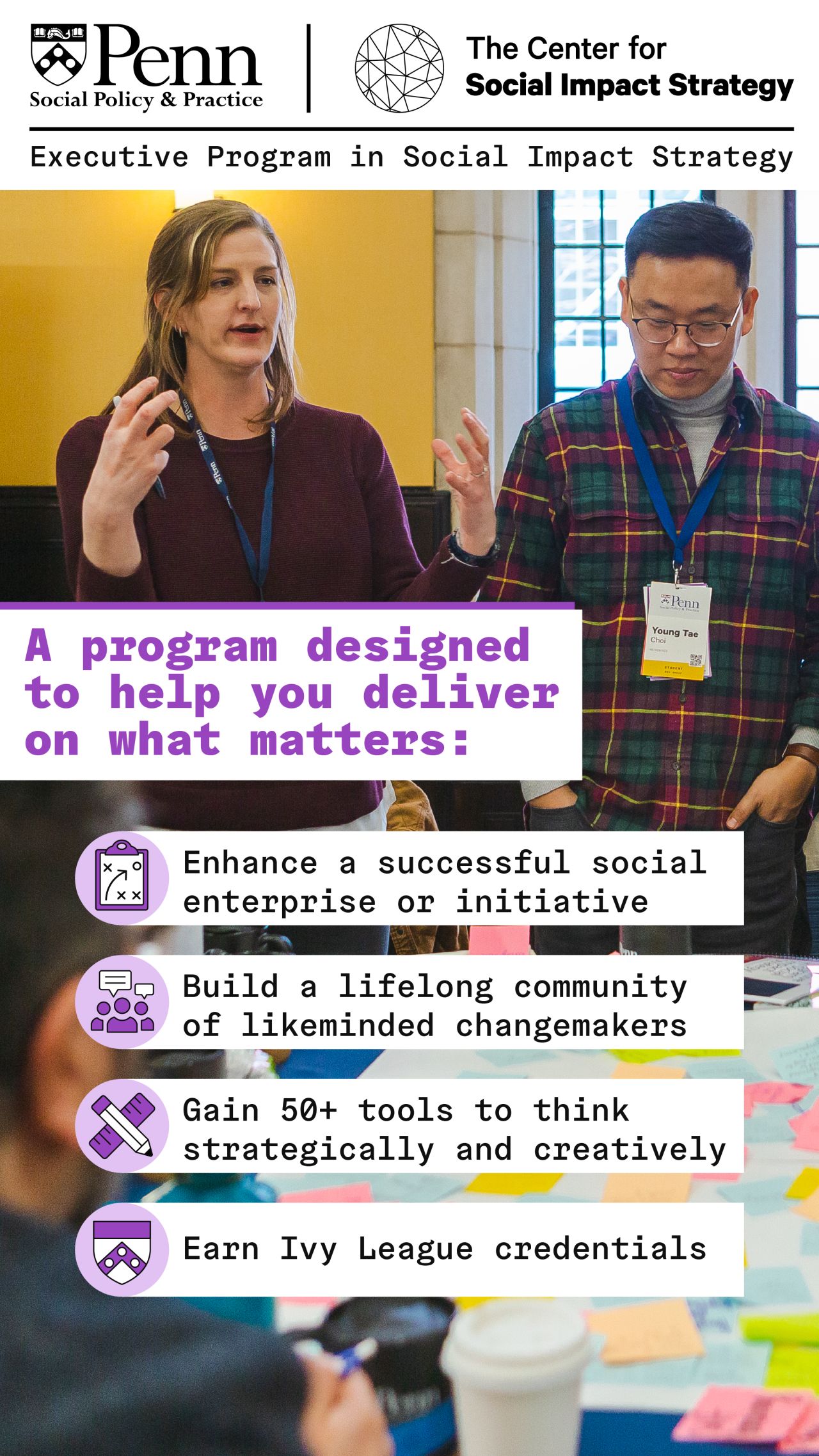 Center for Social Impact Strategy ad