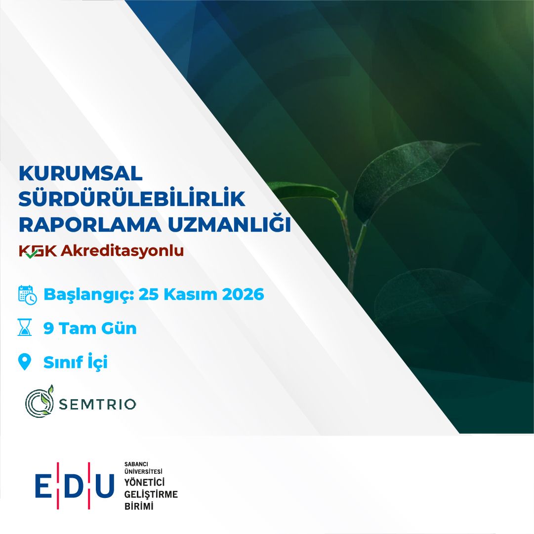 Sabancı University Executive Development Unit (EDU) ad