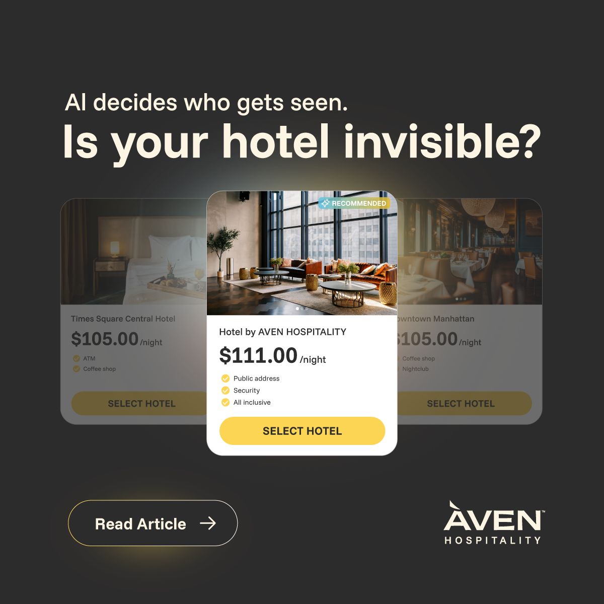 Aven Hospitality ad