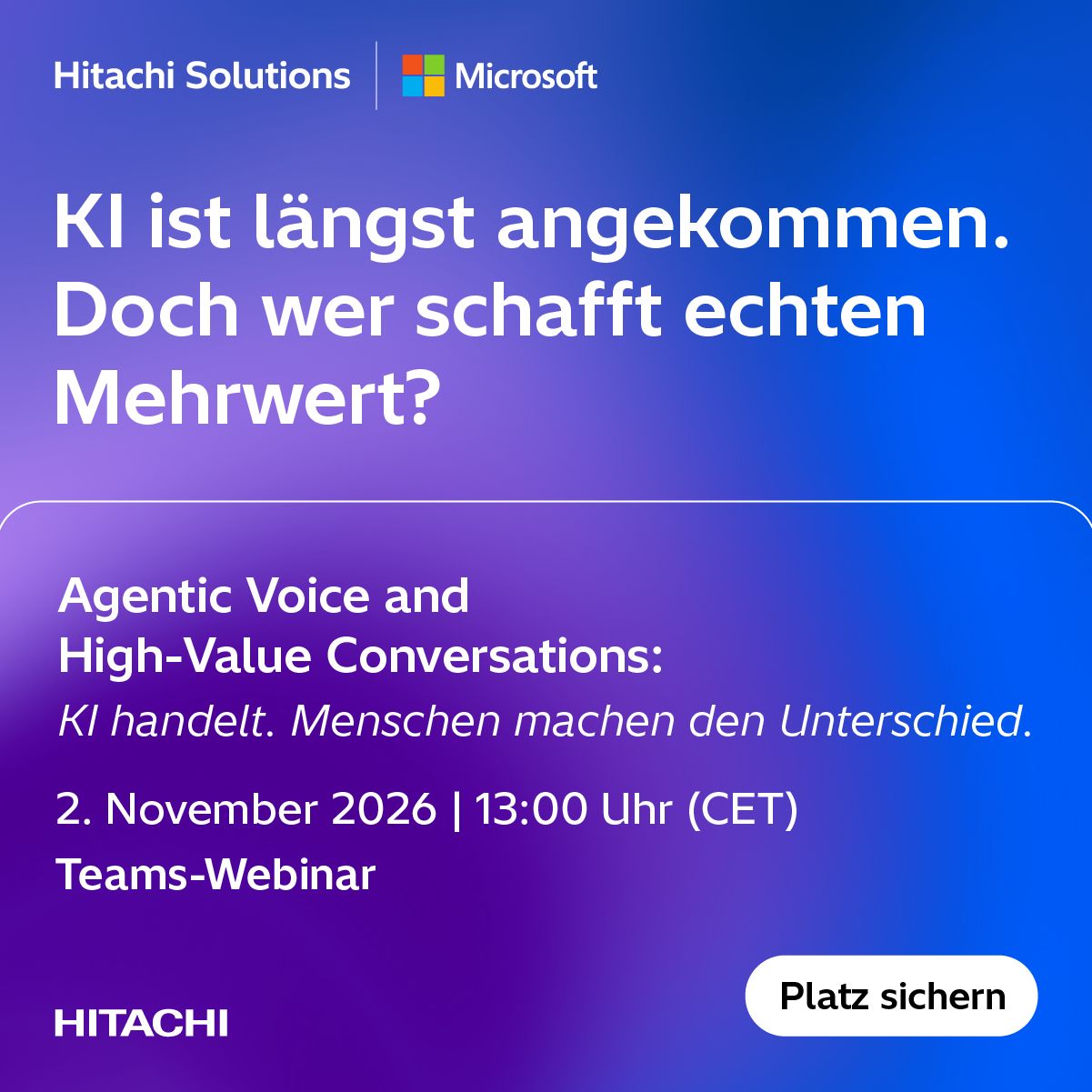 Hitachi Solutions Germany ad