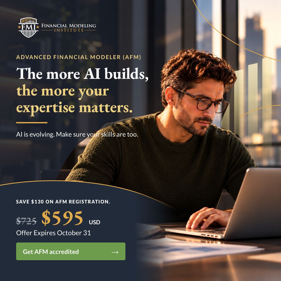 Financial Modeling Institute (FMI) ad