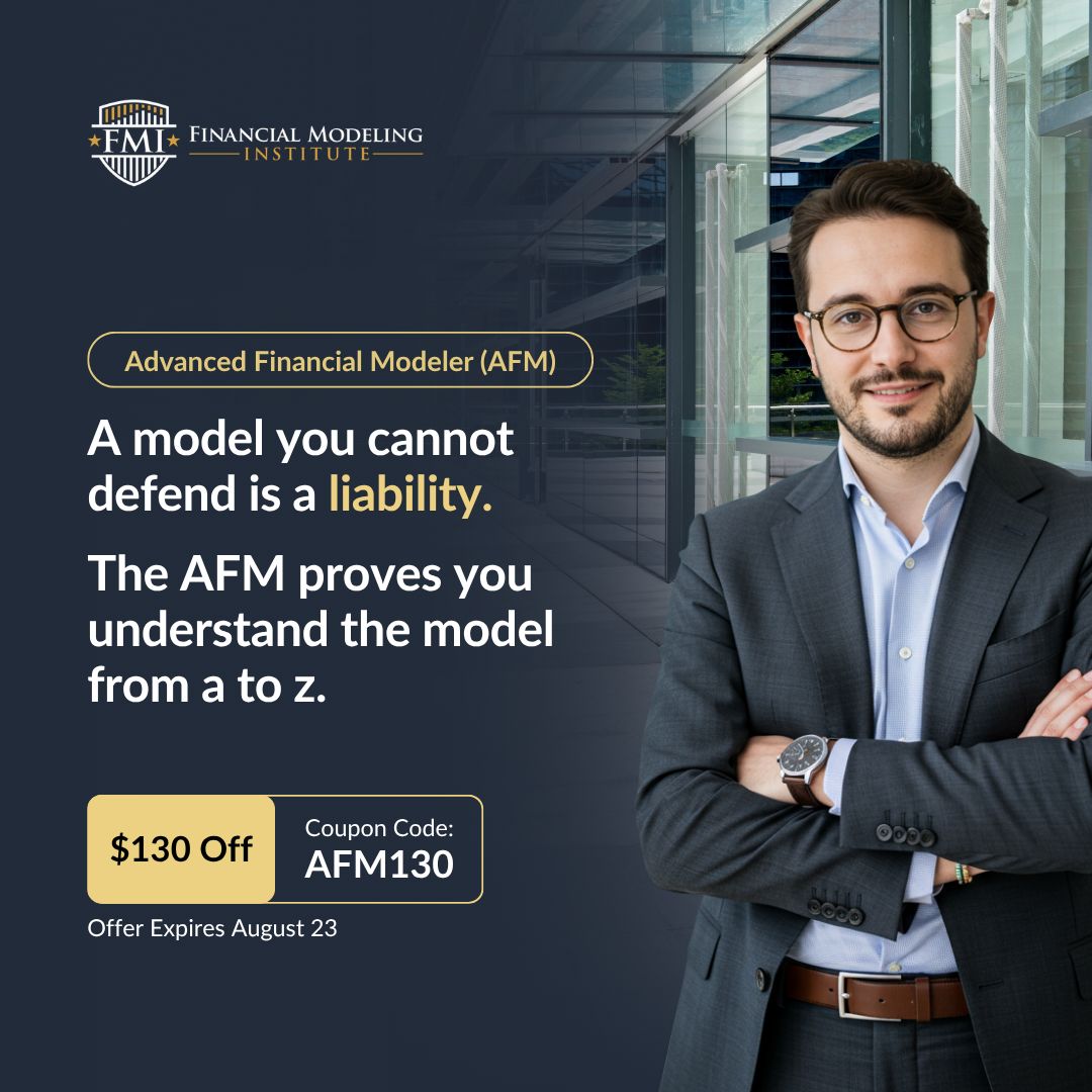 Financial Modeling Institute (FMI) ad
