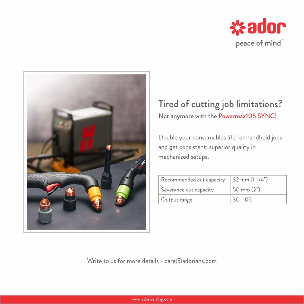 Ador Welding Ltd. ad