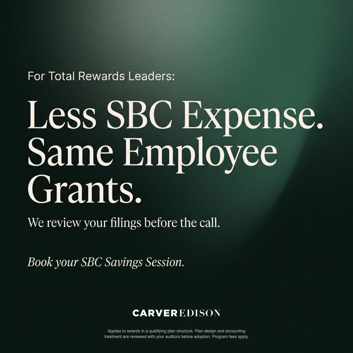 Carver Edison ad