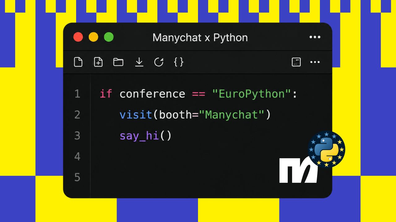 Manychat ad