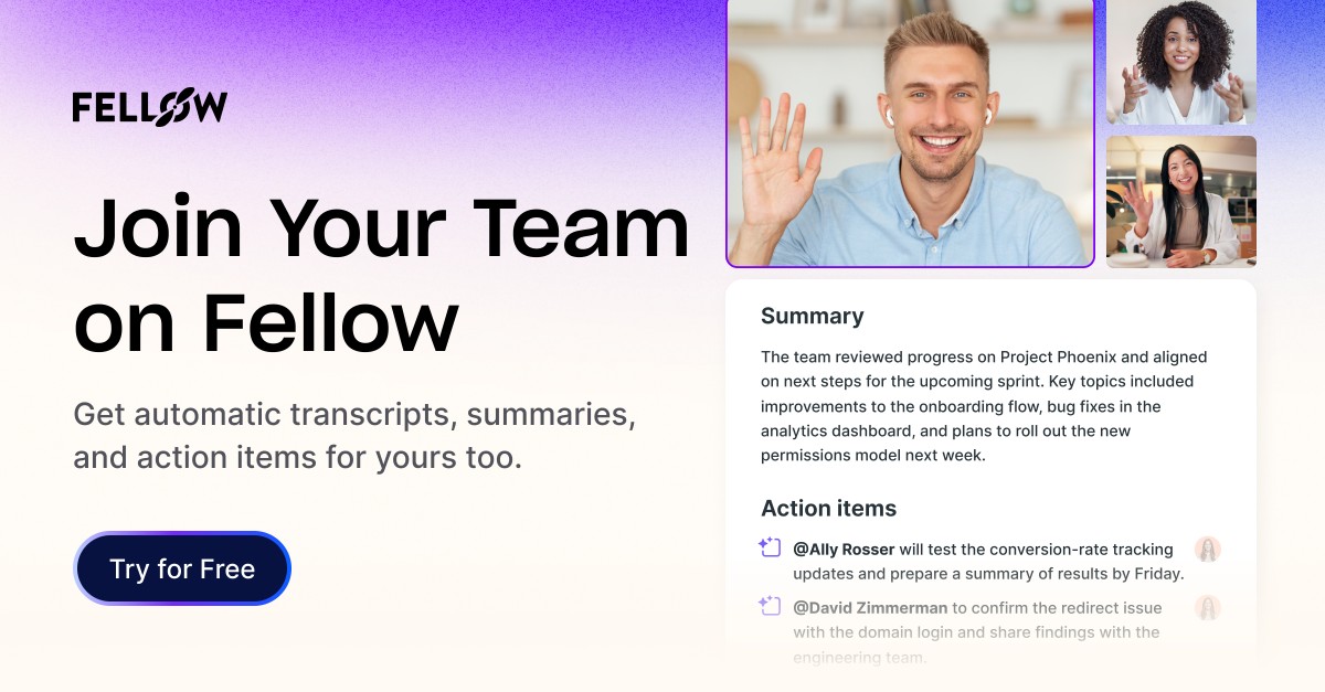 Fellow - AI Meeting Assistant ad