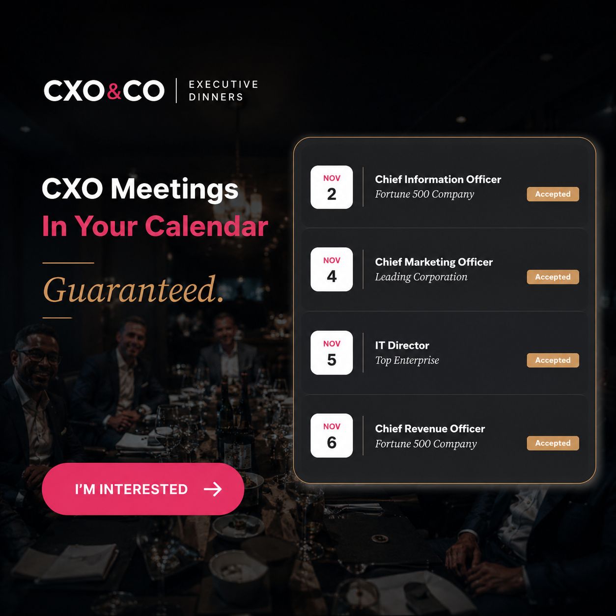 CXO & Co ad