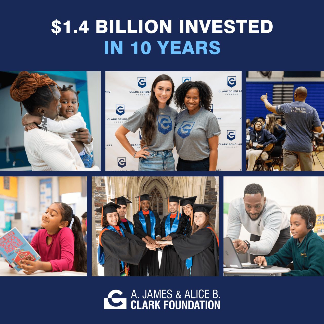 A. James & Alice B. Clark Foundation ad