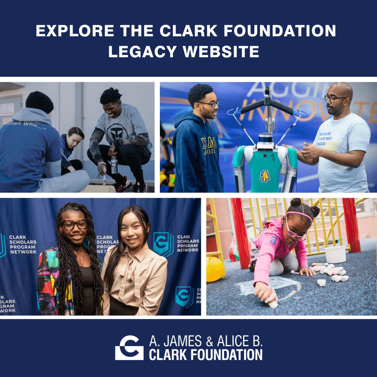 A. James & Alice B. Clark Foundation ad