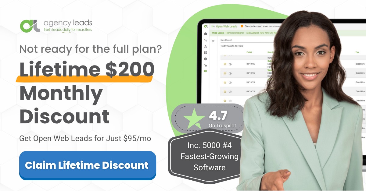 Agency Leads - Lead Generation Tool for Staffing Agencies ad