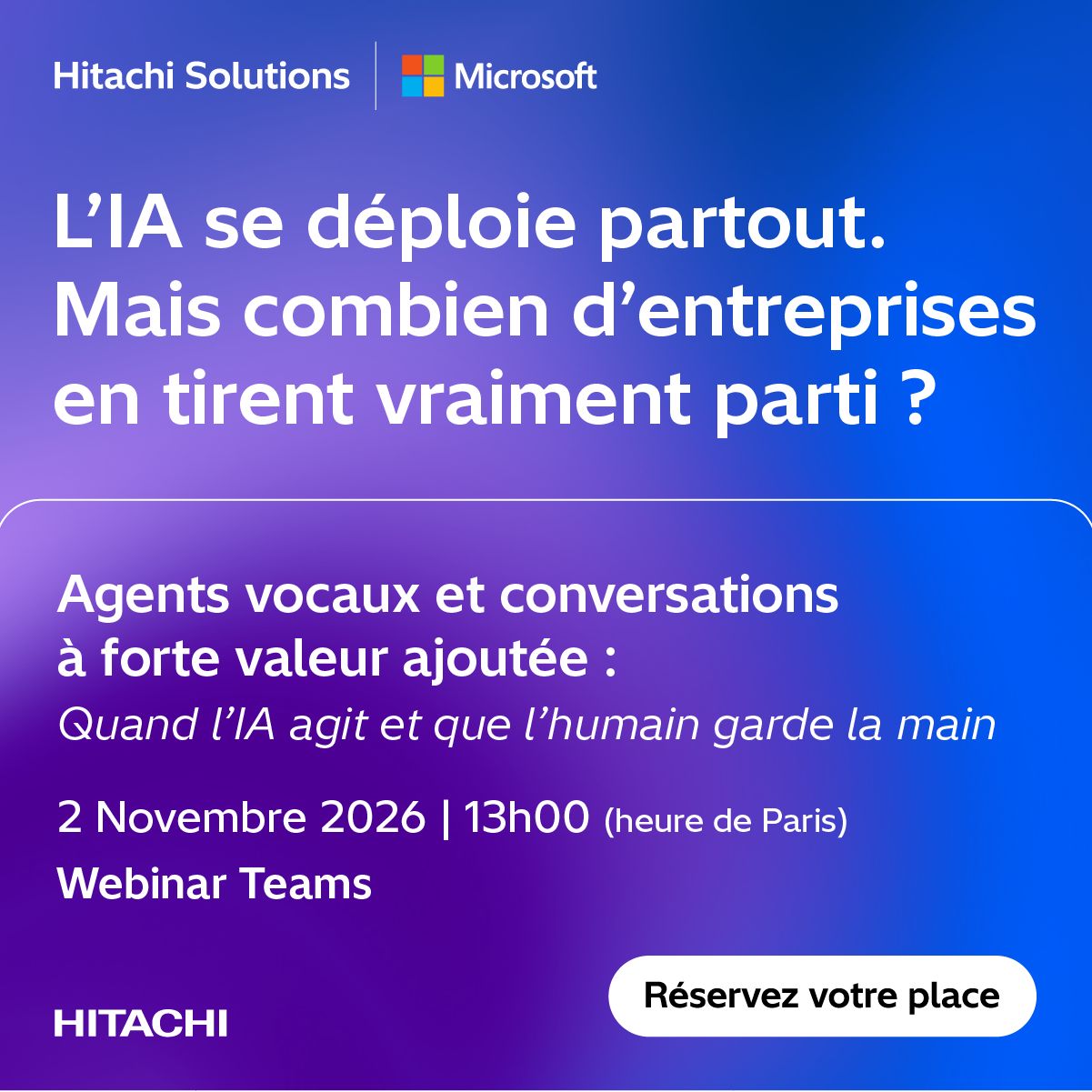 Hitachi Solutions France ad