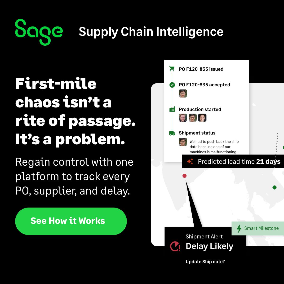 Sage Supply Chain Intelligence ad