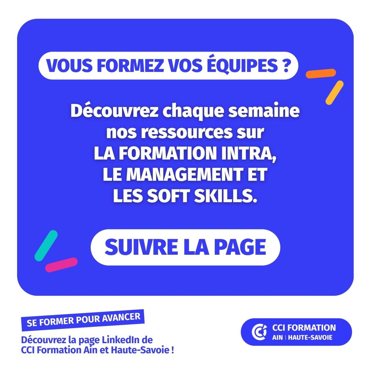 CCI Formation Ain & Haute-Savoie ad
