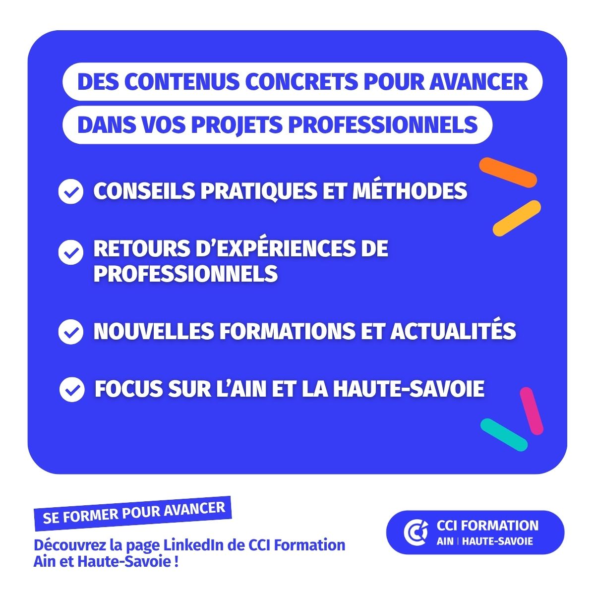 CCI Formation Ain & Haute-Savoie ad