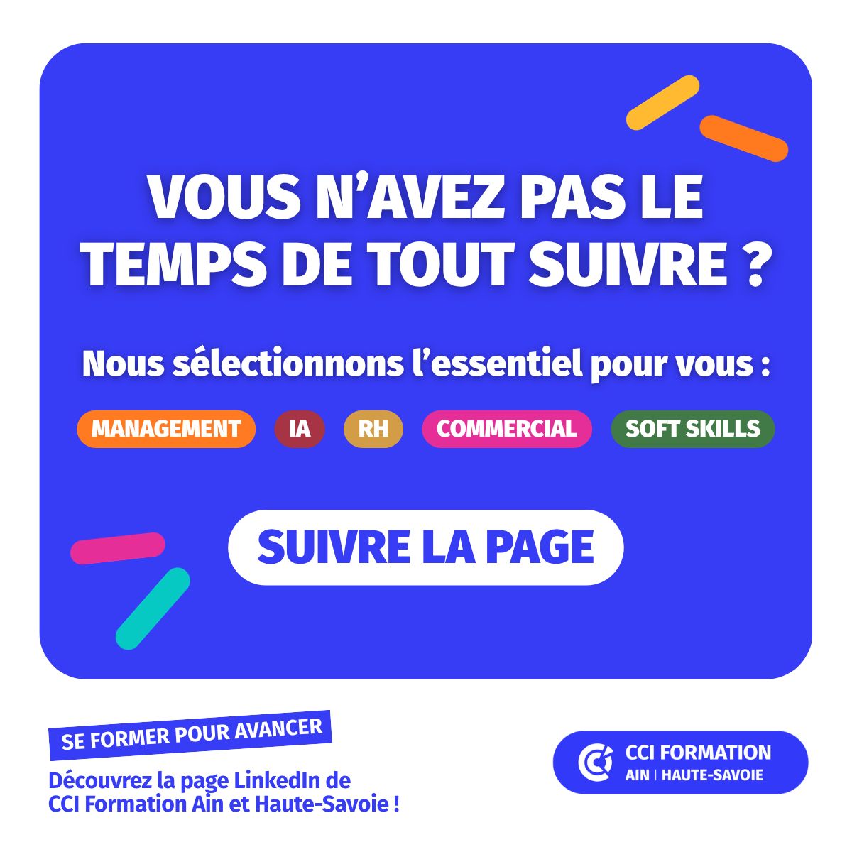 CCI Formation Ain & Haute-Savoie ad