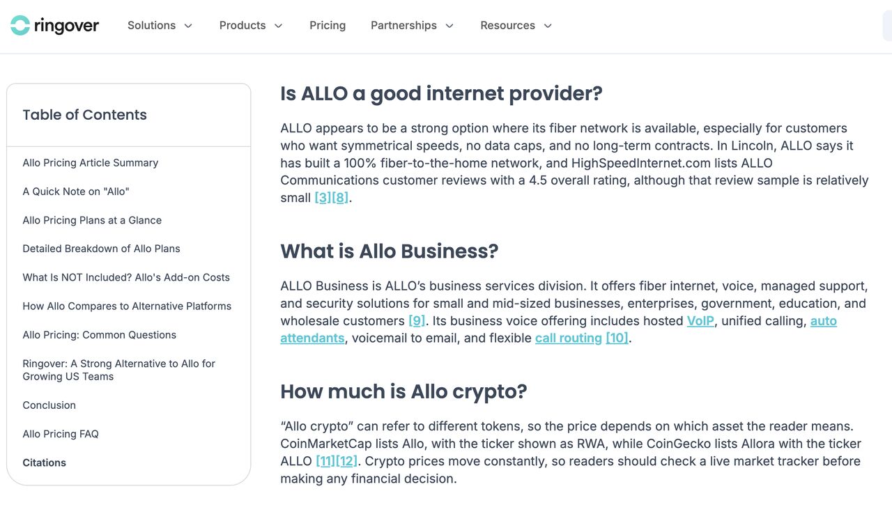 Allo (AI Phone System) ad