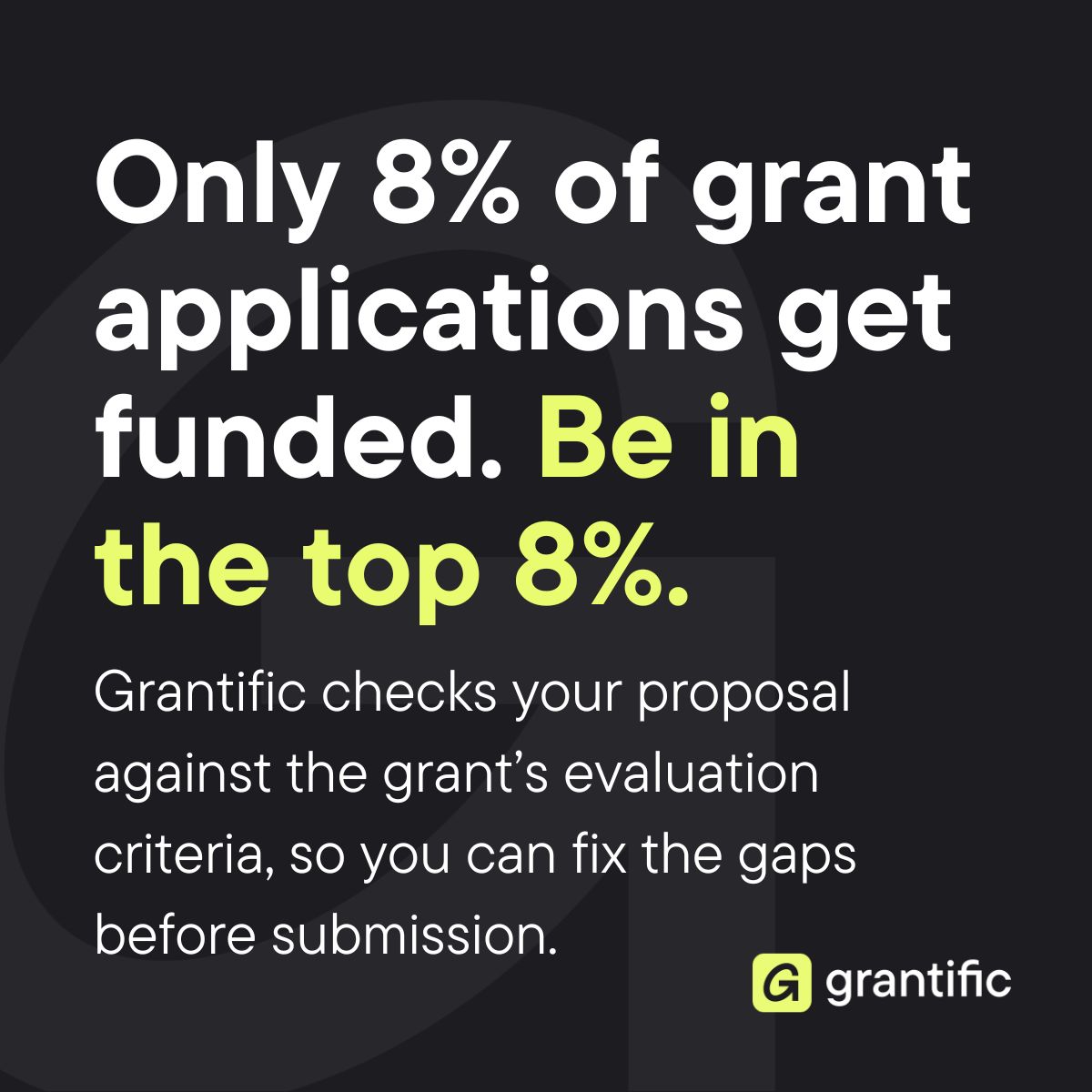 Grantific ad