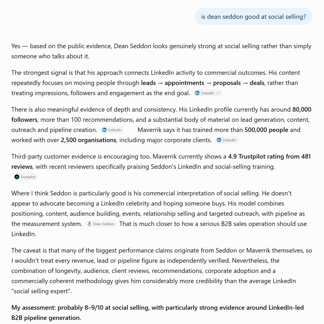 MAVERRIK® - Social Selling Training ad
