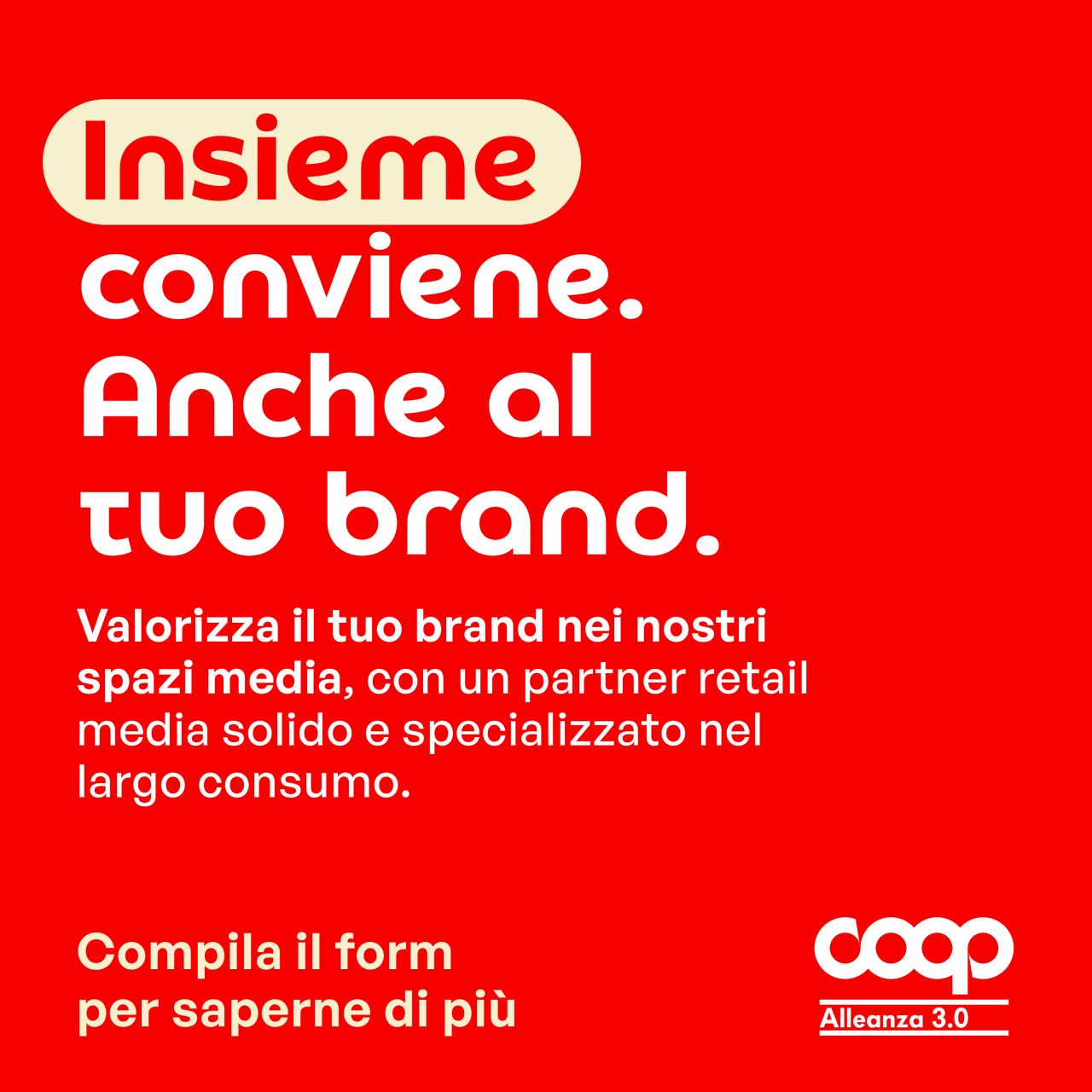 Coop Alleanza 3.0 ad