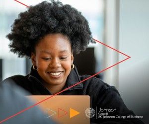 Cornell SC Johnson College of Business ad