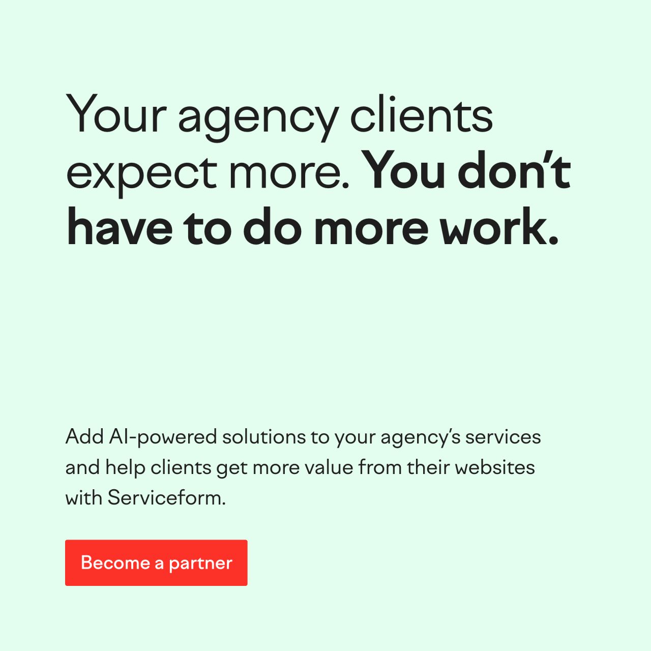 Serviceform ad