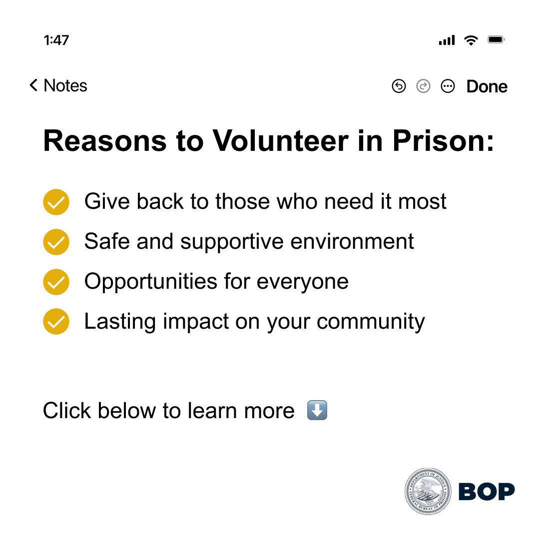 Federal Bureau of Prisons ad