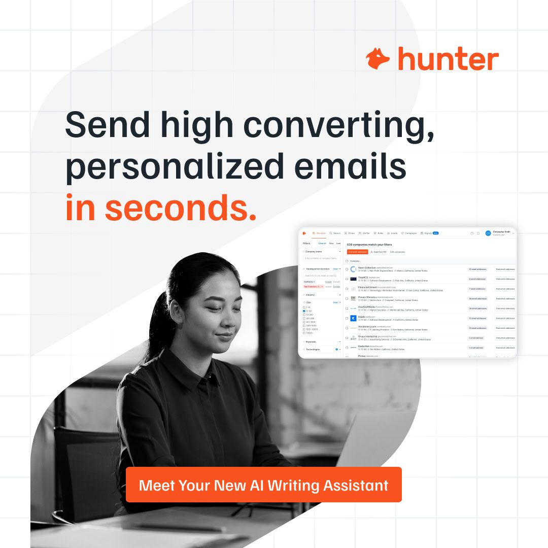 Hunter.io ad