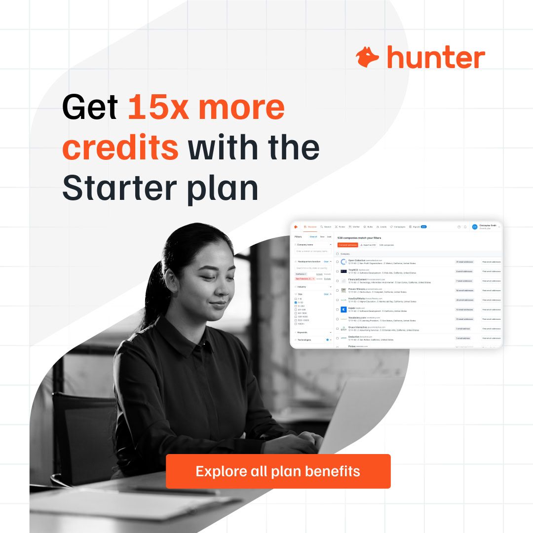 Hunter.io ad