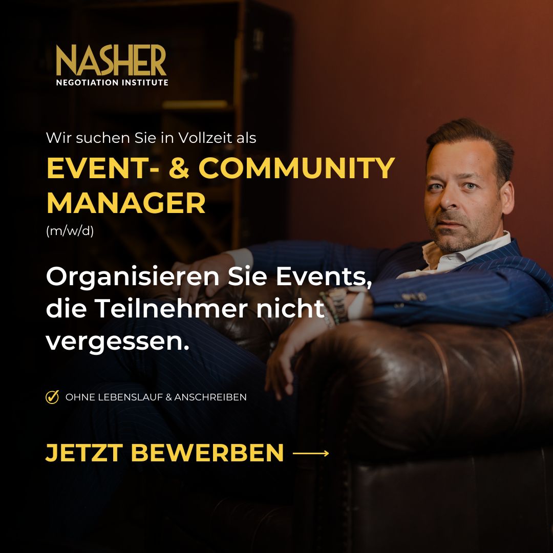 NASHER Negotiation Institute ad