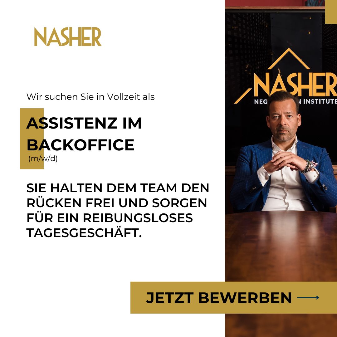 NASHER Negotiation Institute ad