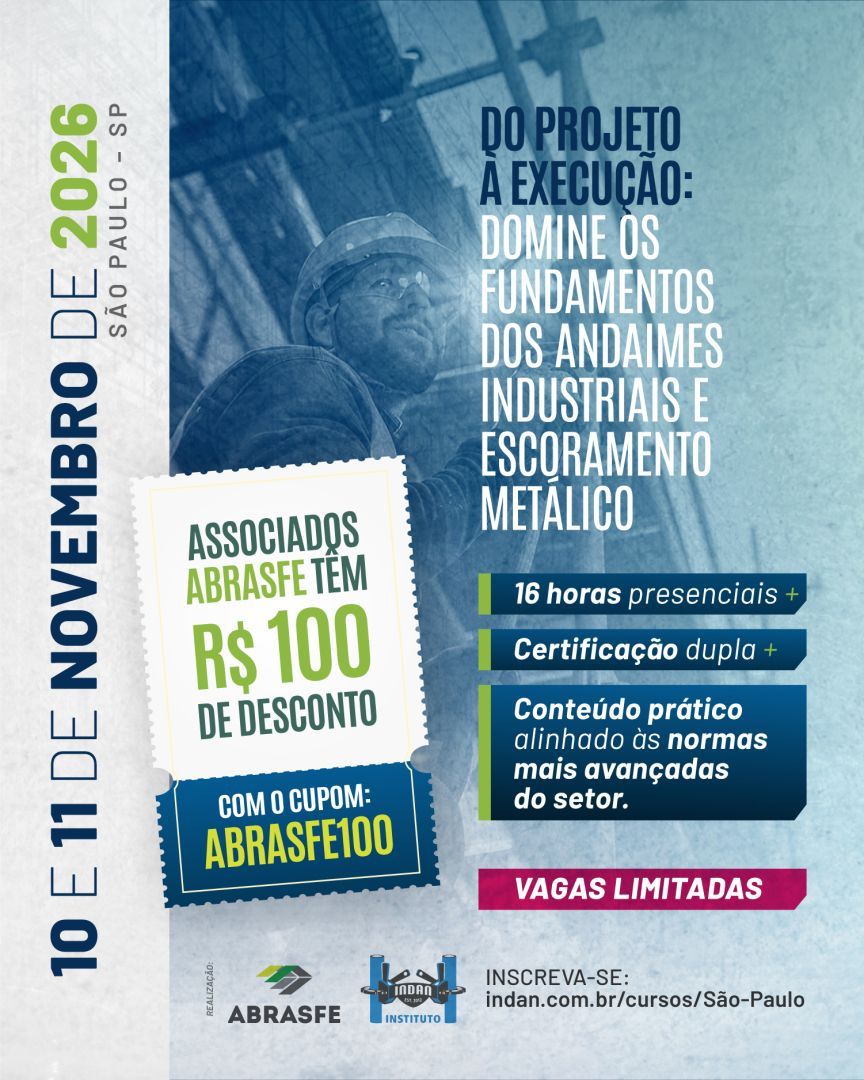 ABRASFE – Associação Brasileira das Empresas de Fôrmas, Escoramentos e Acessos ad
