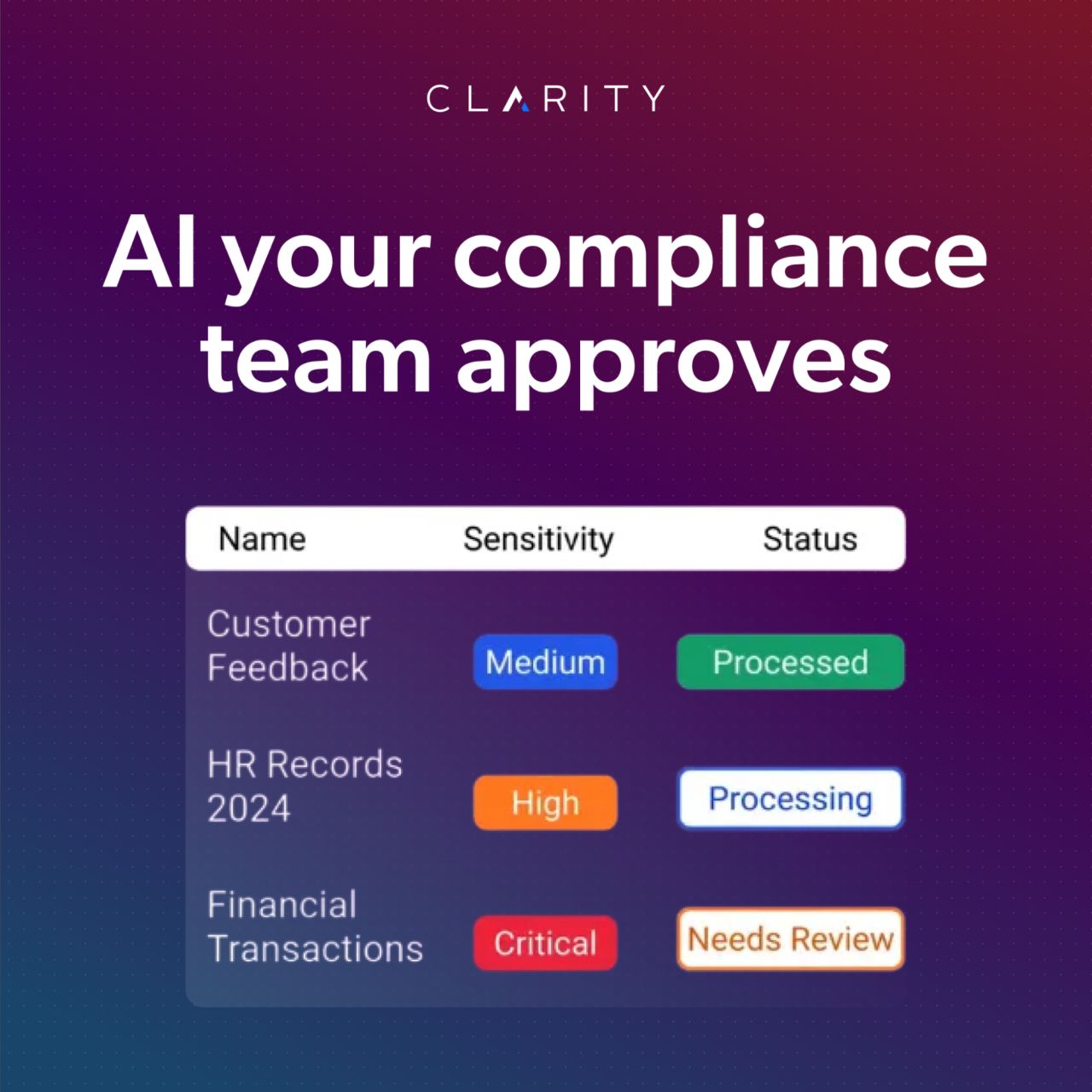 Clarity Ventures ad