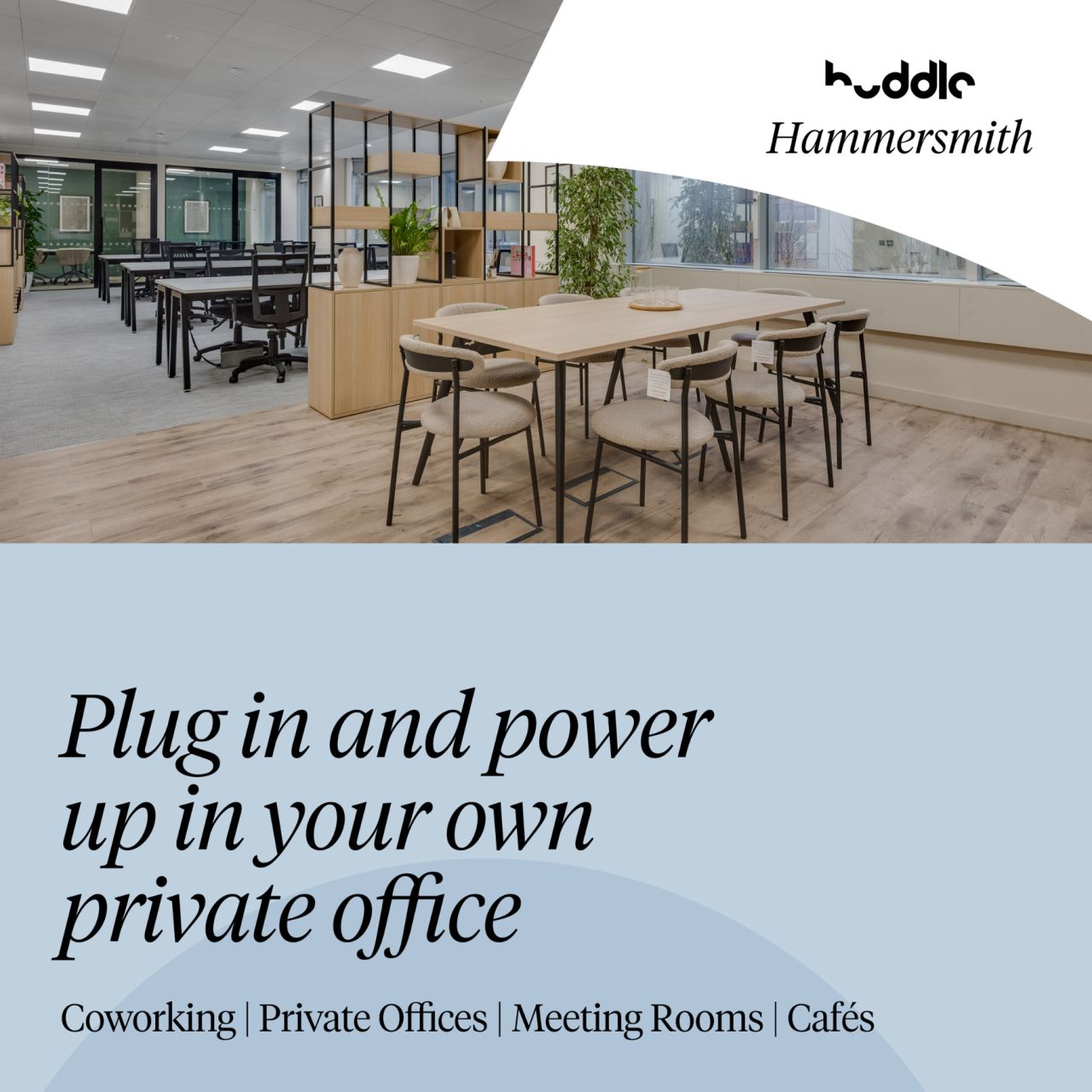 Huddle - Coworking & Private Offices ad