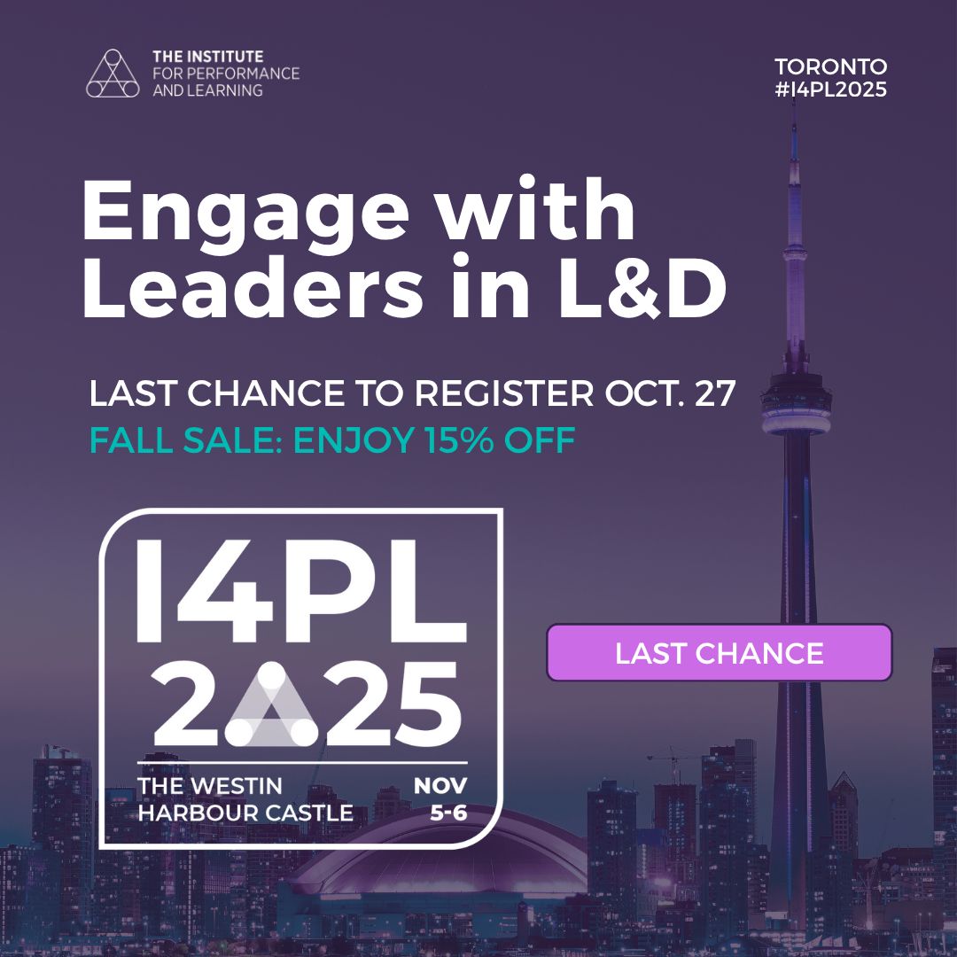 I4PL - The Institute for Performance and Learning ad