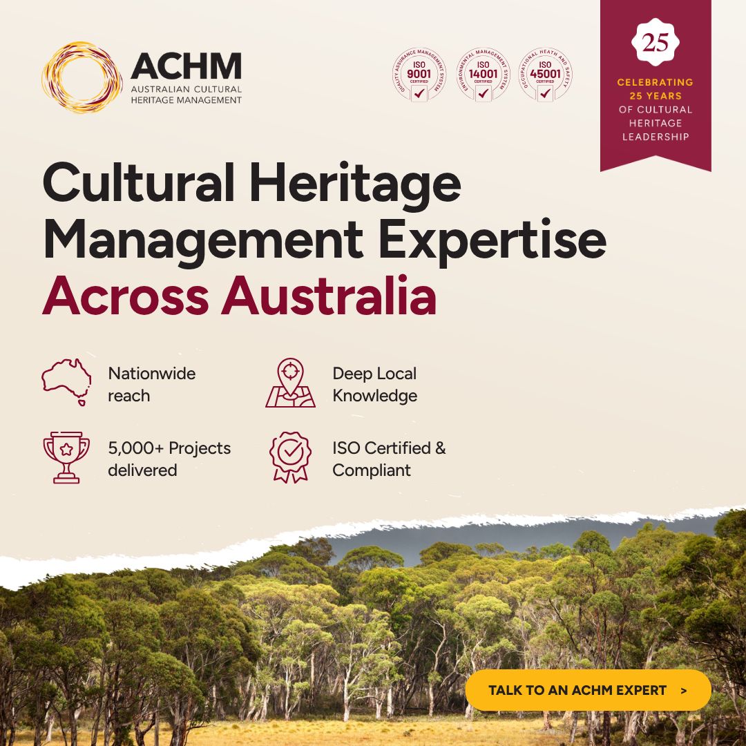 Australian Cultural Heritage Management ad