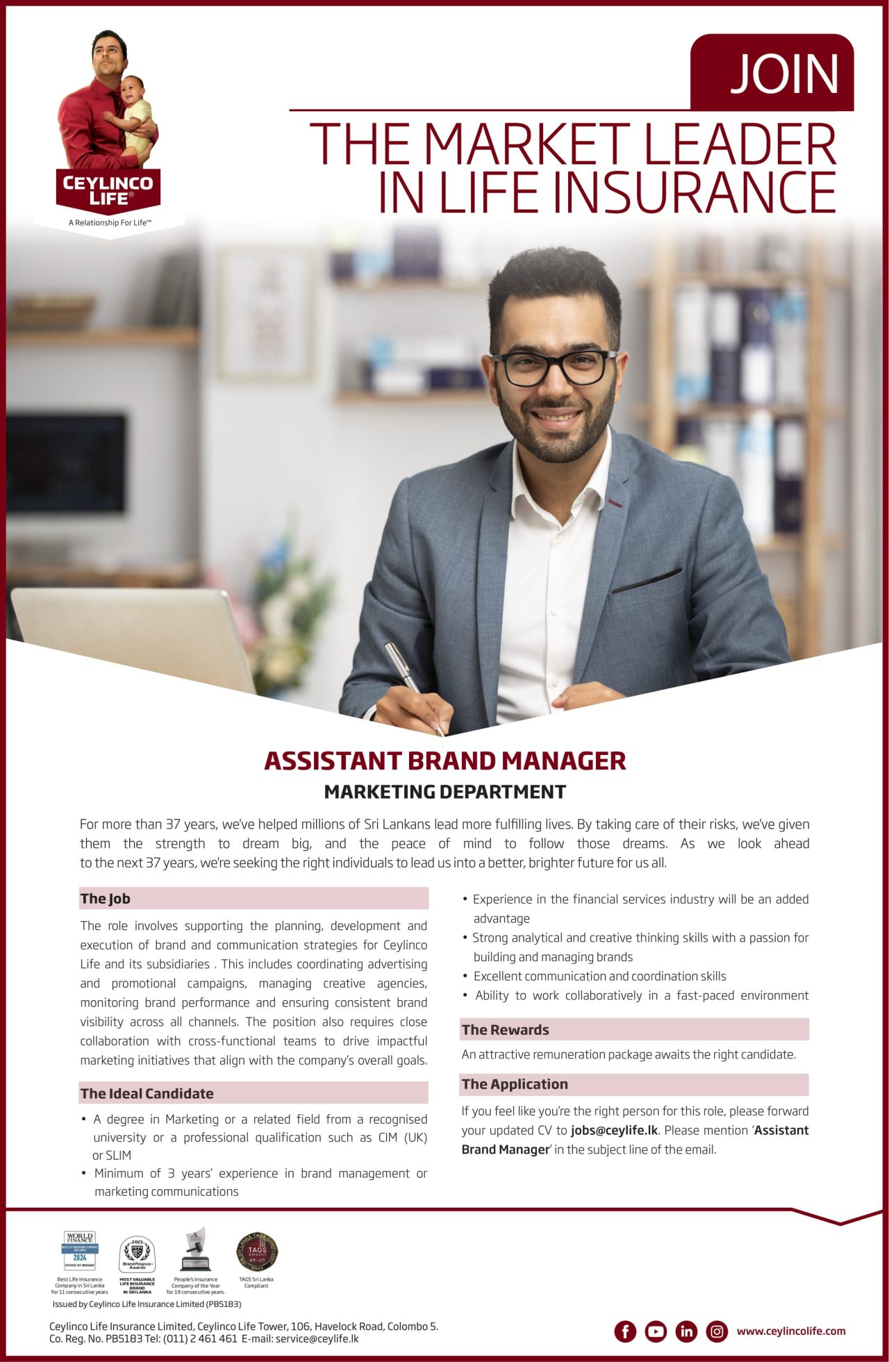 Ceylinco Life Insurance Limited ad