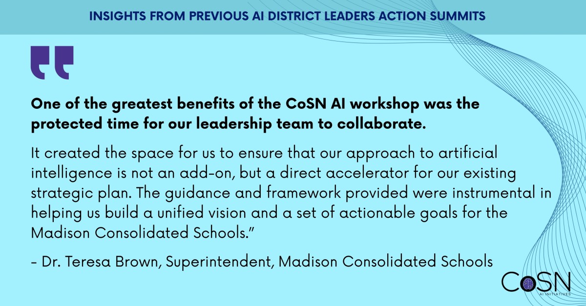 CoSN (Consortium for School Networking ) ad