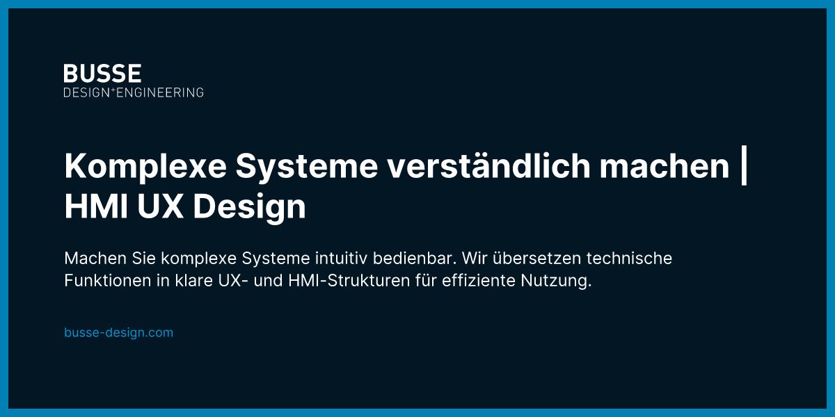 BUSSE Design+Engineering GmbH ad
