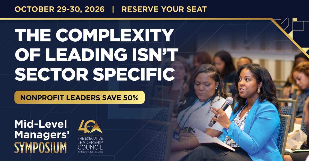 The Executive Leadership Council (ELC) ad