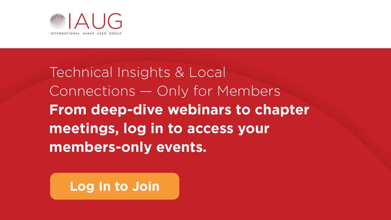 International Avaya User Group (IAUG) ad
