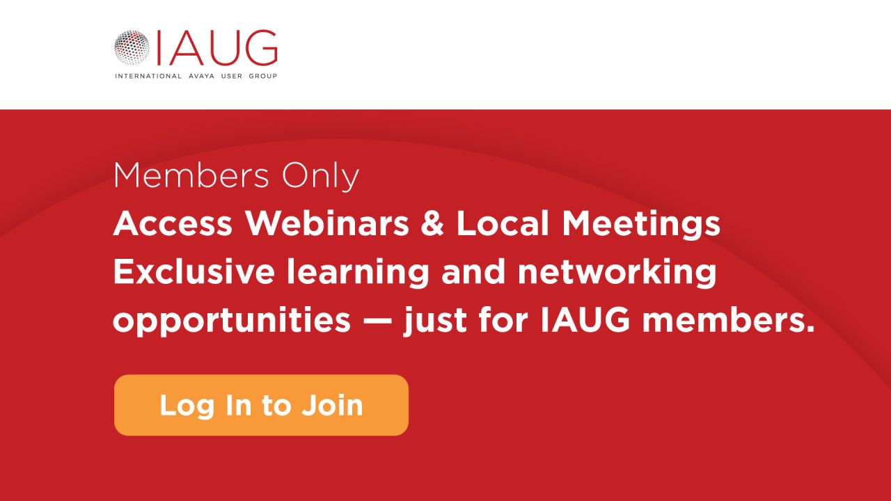 International Avaya User Group (IAUG) ad