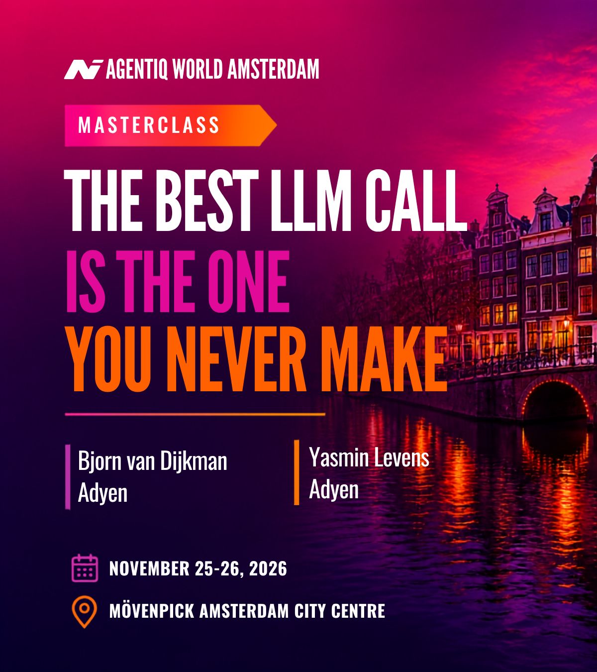 Agentiq World · Chatbot Summit ad