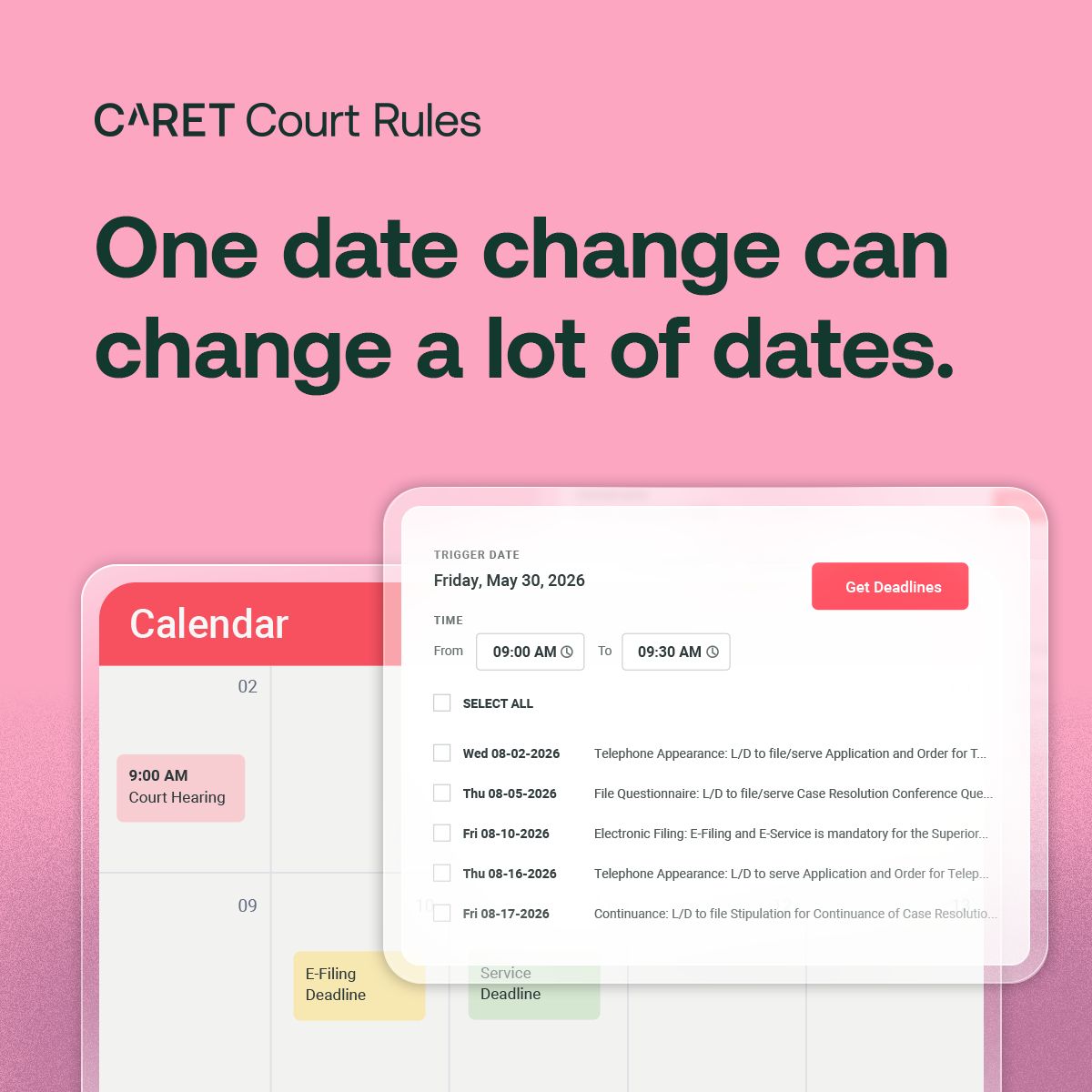 CARET Legal ad