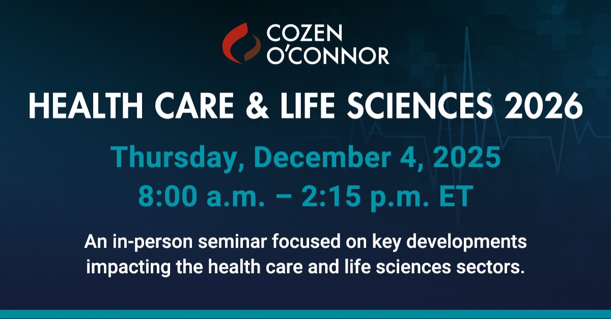 Cozen O'Connor ad