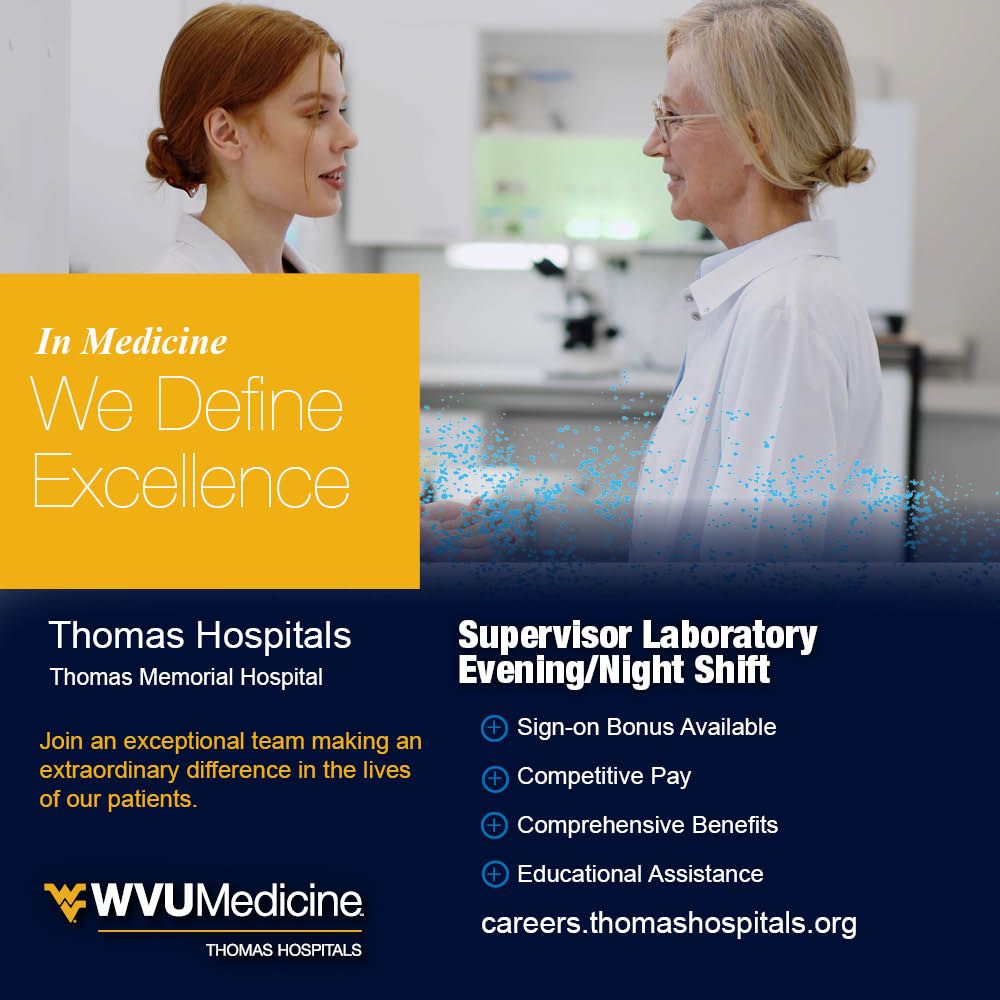 WVU Medicine Thomas Hospitals ad