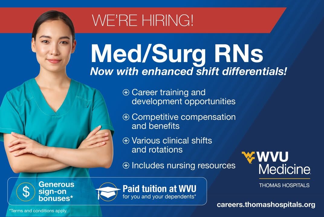 WVU Medicine Thomas Hospitals ad