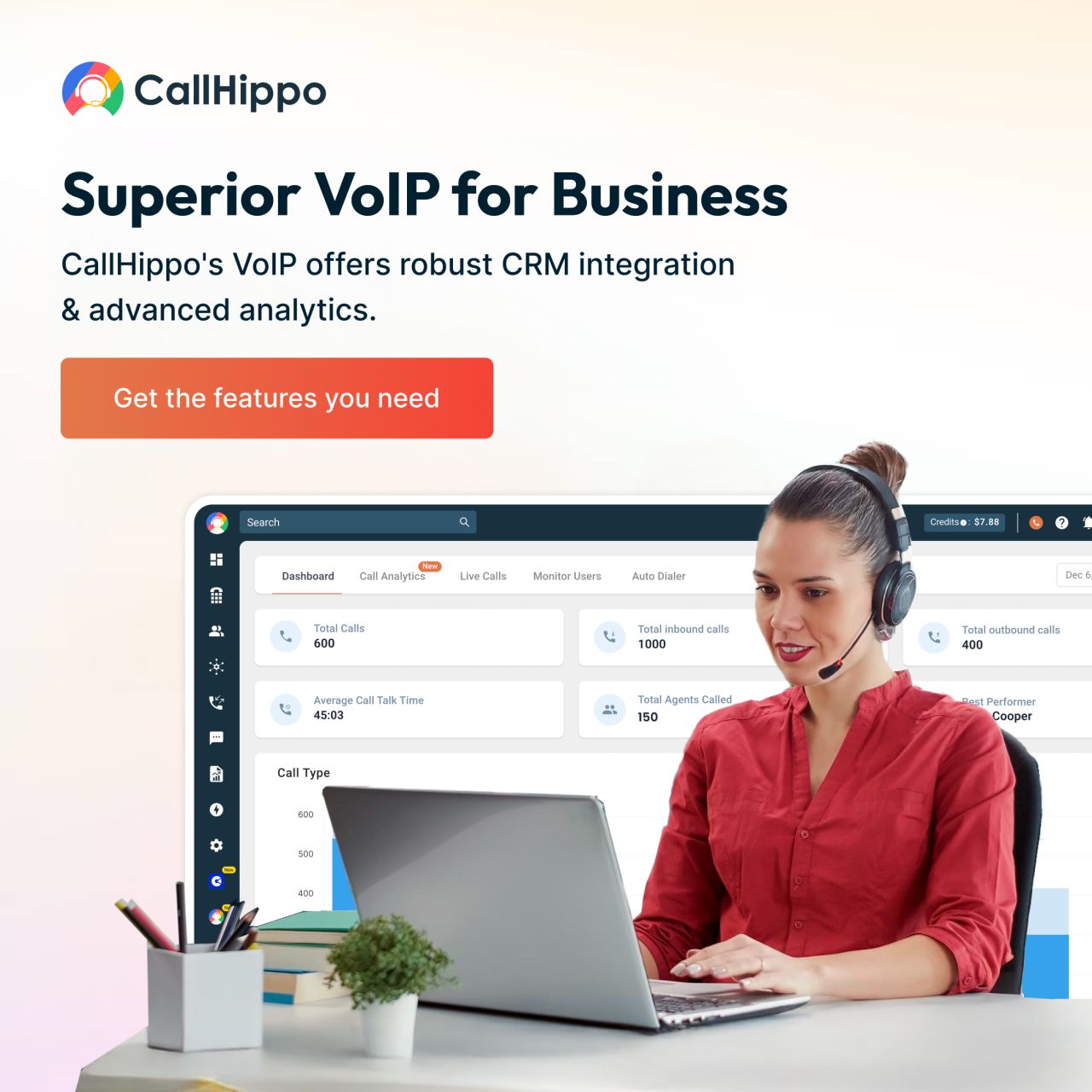 CallHippo ad
